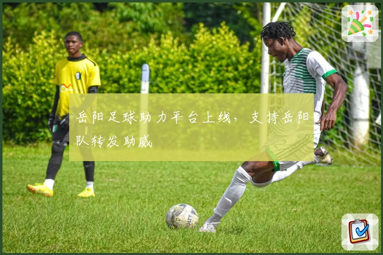 岳阳足球助力平台上线，支持岳阳队转发助威